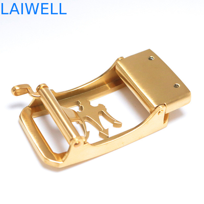 Boucle de ceinture automatique faite sur commande d'acier inoxydable de la couleur 3.5Cm d'or de conception de Lucury de mode