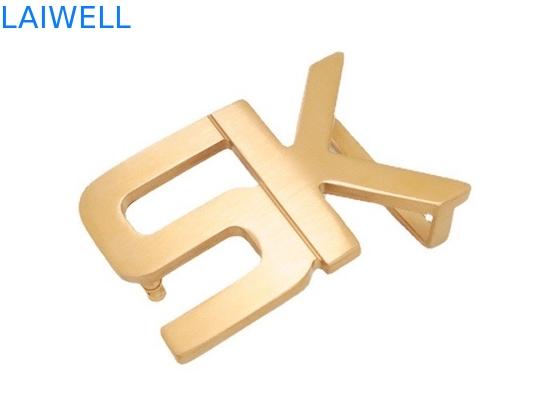 Boucles de ceinture lisses faites sur commande en métal d'acier inoxydable de poids léger de style de lettre de 35MM pour des courroies