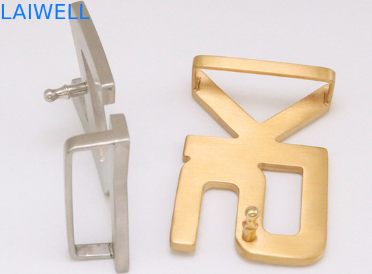 Boucles de ceinture lisses faites sur commande en métal d'acier inoxydable de poids léger de style de lettre de 35MM pour des courroies