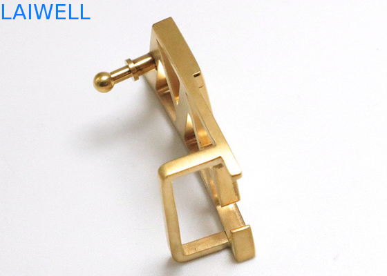 Attachement personnalisé de ceinture en métal de boucles de ceinture d'acier inoxydable de couleur d'or de conception simple