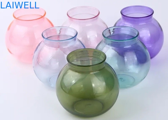 600ML a adapté le récipient aux besoins du client en plastique de vase à ANIMAL FAMILIER avec la résistance chimique et UV élevée
