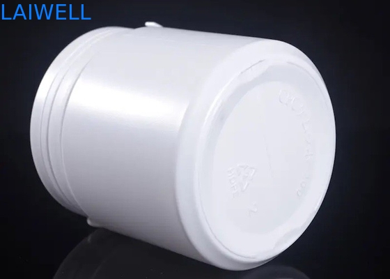 Récipients en plastique ronds blancs modernes hermétiques de HDPE de pots de lait en poudre de la bouteille 500ML de stockage avec la larme outre du chapeau