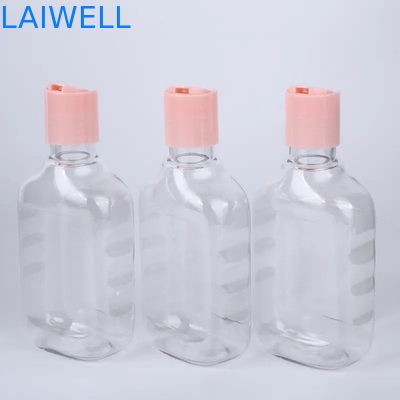 Récipients en plastique réutilisables de bouteilles transparentes de lotion de place d'ANIMAL FAMILIER de 73*41*145MM 250ML Eco pour l'organisation à la maison