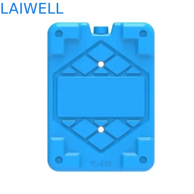 La coutume bleue de bloc de congélateur de glace de bouteille de brique de HDPE pèsent la boîte en plastique de résistance d'humidité élevée