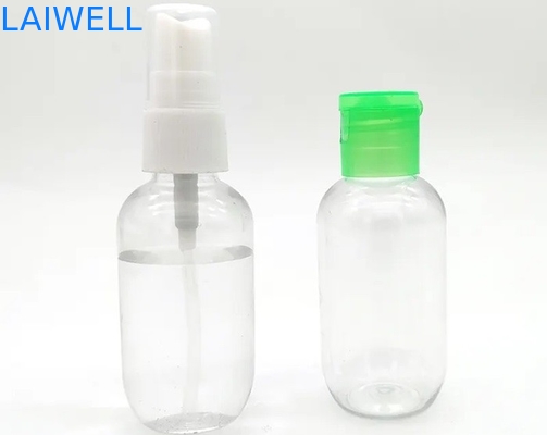 Pot en plastique étanche d'ANIMAL FAMILIER de 60MM de jet biens faits sur commande bleus de bouteille de hauts