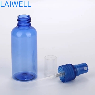 Pot en plastique étanche d'ANIMAL FAMILIER de 60MM de jet biens faits sur commande bleus de bouteille de hauts