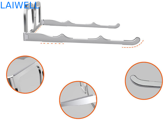 Concevez le support en fonction du client en aluminium argenté pliable d'ordinateur portable en métal de support de bloc-notes en verre