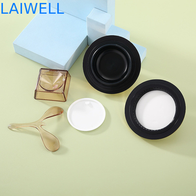 30G mini récipients en plastique de luxe faits sur commande de pot de crème cosmétique d'oeil avec les couvercles de verrouillage serrés