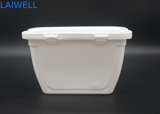 Boîte de rangement détersive durable de bouteille de récipients en plastique de PE de couleur de blanchisserie de boîte blanche de gel