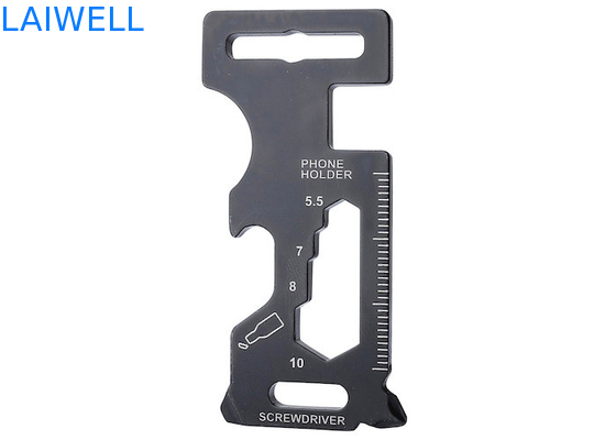 Stampage à la pointe de précision extérieure 70 mm sablage multi-fonctionnel ouvre-bouteille en acier inoxydable carte d'outil EDC