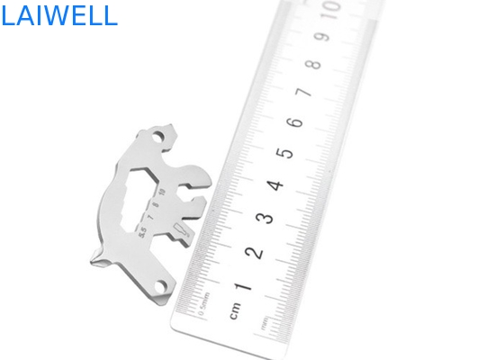 55 mm ouvre-bouteilles en métal léger et de conception animale article durable en acier inoxydable carte d'outil EDC polyvalente