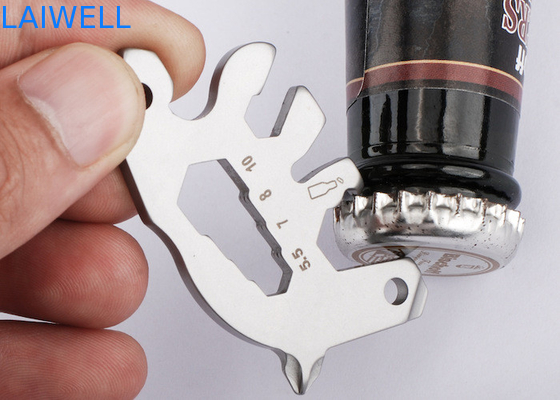 55 mm ouvre-bouteilles en métal léger et de conception animale article durable en acier inoxydable carte d'outil EDC polyvalente