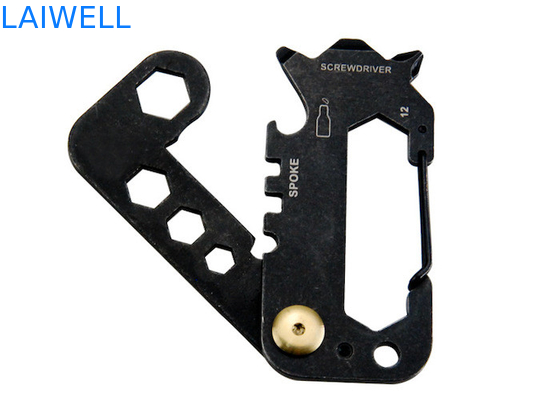 74*35*6MM Sablier de précision 420 en acier inoxydable Mini multi-usage carte d'outil EDC ouvre-bouteille métallique en argent