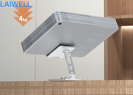 95*132*44MM Nouveau design de luxe Portable 360 degrés de rotation argent aluminium support de téléphone portable pliable