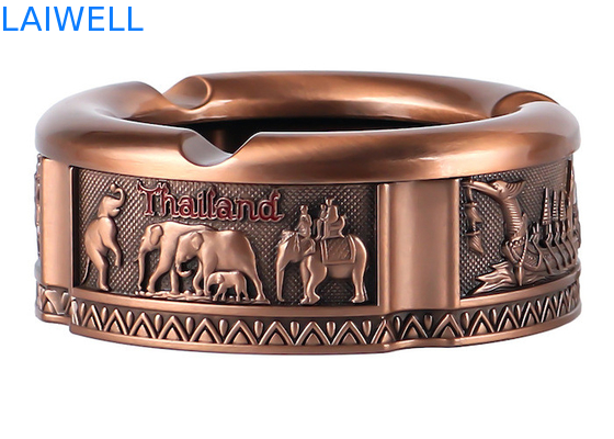 82*32MM Couleur bronze alliage de zin personnalisable portable métal moulage sous pression cendrier