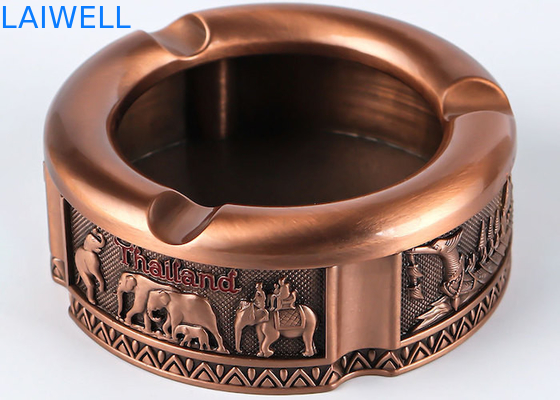 82*32MM Couleur bronze alliage de zin personnalisable portable métal moulage sous pression cendrier
