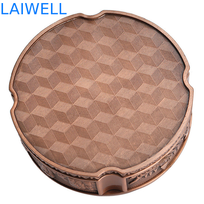 82*32MM Couleur bronze alliage de zin personnalisable portable métal moulage sous pression cendrier