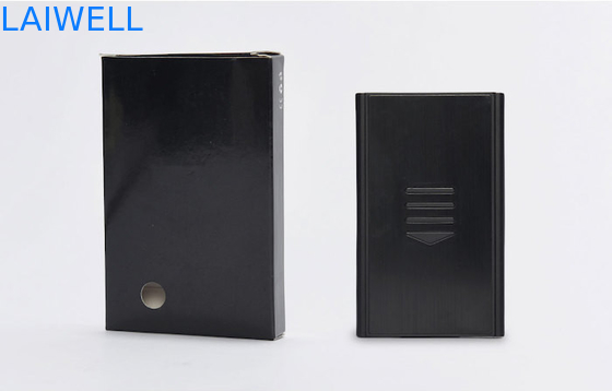 Portable 60*15*100MM argenté anodisé portefeuille de carte en aluminium avec gravure laser personnalisable