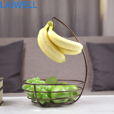 Produits ménagers en métal très vendus 37*27CM Champagne vernis de cuisson Fer Plaque à fruits créative avec design personnalisé