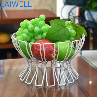 25*22*16CM Logo gravé au laser Noir Boulangerie Européenne Art de fer panier de fruits Appareils ménagers en métal Pour les besoins du client