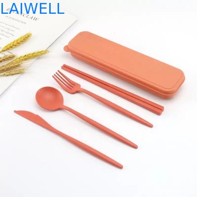 Accessoires de table écologiques légers de qualité alimentaire de paille de blé de fibre de 4 PC
