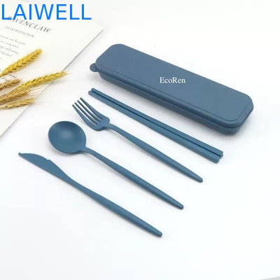 Accessoires de table écologiques légers de qualité alimentaire de paille de blé de fibre de 4 PC