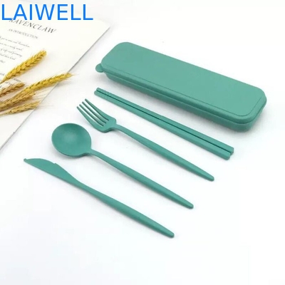 Accessoires de table écologiques légers de qualité alimentaire de paille de blé de fibre de 4 PC