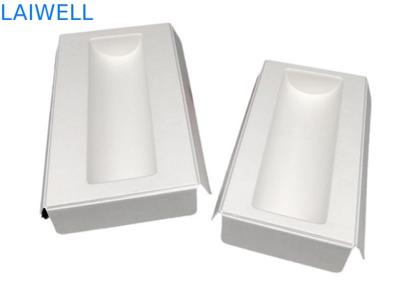 Couleur blanche Plateau de fibre de canne à sucre durable EcoPack Accessoires biodégradables et peuvent être compostés après avec une marque personnalisée