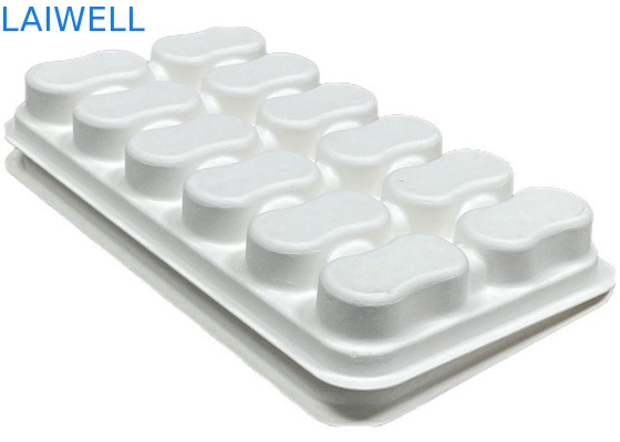 Couleur blanche Bagasse durable Boîte à café non toxique et sans danger pour les aliments Biodégradable EcoPack accessoires avec marque personnalisée