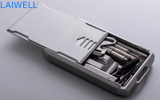 109*64*15mm portefeuille de carte en aluminium RFID personnalisé Simplifiez votre vie avec cette solution de stockage compact