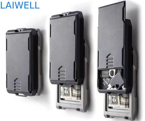 109*64*15mm portefeuille de carte en aluminium RFID personnalisé Simplifiez votre vie avec cette solution de stockage compact