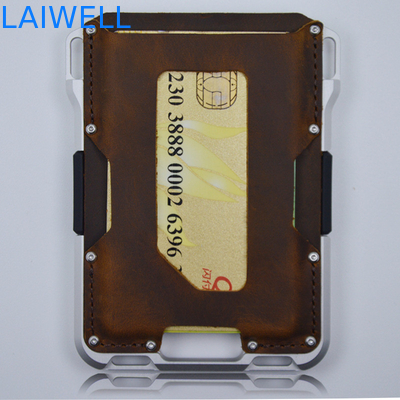EXW Délai de livraison Carte de portefeuille en aluminium avec bande de silicone et design de luxe