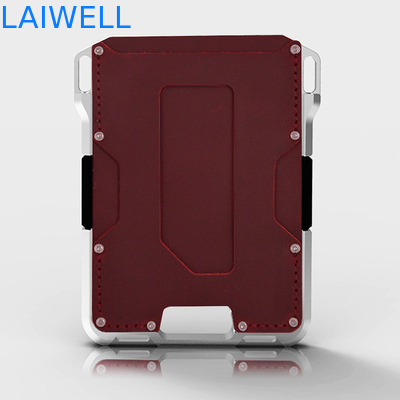 EXW Délai de livraison Carte de portefeuille en aluminium avec bande de silicone et design de luxe