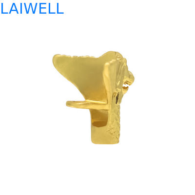 Ornements de bureau en aluminium moulé sous pression de précision professionnelle en alliage de zinc personnalisé, couleur or