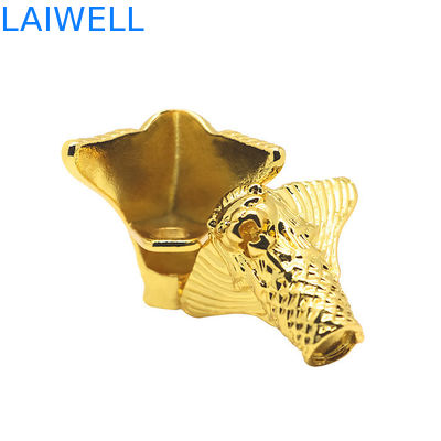Ornements de bureau en aluminium moulé sous pression de précision professionnelle en alliage de zinc personnalisé, couleur or