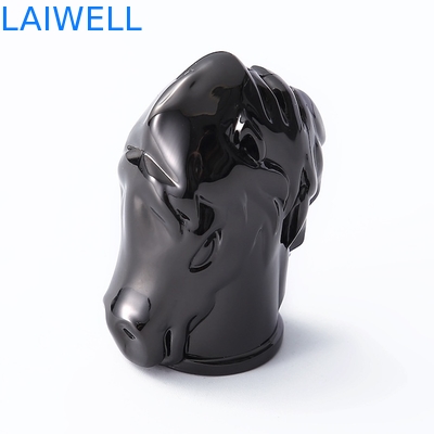 Polissage noir placage design créatif moulage sous pression alliage de zinc couvercles de flacons de parfum personnalisation de la marque dans le moule pour des solutions d'emballage sophistiquées
