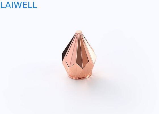 Coupe de bouteille de parfum en alliage de zinc en forme de diamant de luxe unique couleur or