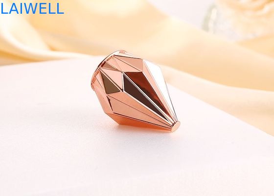 Coupe de bouteille de parfum en alliage de zinc en forme de diamant de luxe unique couleur or