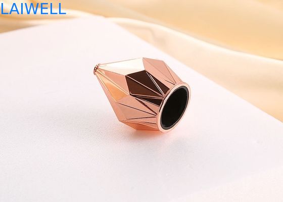 Coupe de bouteille de parfum en alliage de zinc en forme de diamant de luxe unique couleur or