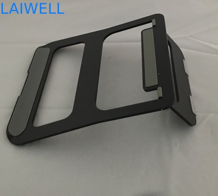 Plateau en aluminium de anodisation d'ordinateur portable de 230*210*4mm Macbook de support noir en métal