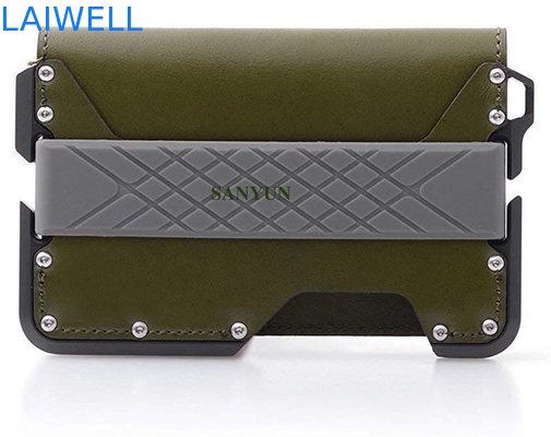 Carte en aluminium personnalisable Portefeuille d'usinage CNC Protection RFID par anode oxydante