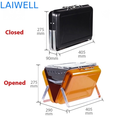 40.5*27.5*9cm le camping portatif Oven Foldable Charcoal Grill d'acier au chrome