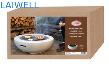 Puits portatif de barbecue de la conception 59.5*34.5cm de MgO de gril en acier en pierre de barbecue
