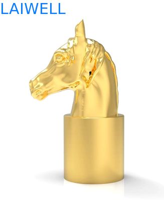 Finissage de électrodéposition électrique de cheval de tête de conception de parfum de couvercle décoratif de bouteille