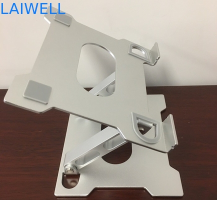 Support pliable en aluminium argenté de refroidissement de anodisation de Tablette de support d'ordinateur portable de 3.0mm