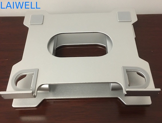 Support pliable en aluminium argenté de refroidissement de anodisation de Tablette de support d'ordinateur portable de 3.0mm