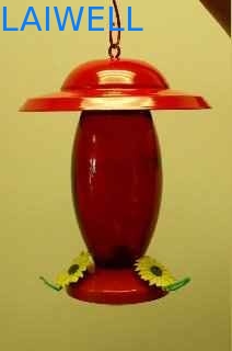 Conducteur de estampillage verre-métal acrylique rouge d'oiseau de jardin/conducteur oiseau de fonte