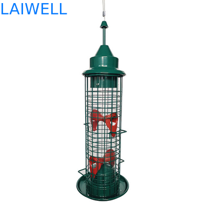 Écureuil soudé vert de Mesh Hanging Bird Feeders Automatic de fil d'acier anti