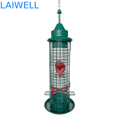 Écureuil soudé vert de Mesh Hanging Bird Feeders Automatic de fil d'acier anti