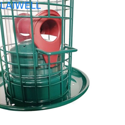 Écureuil soudé vert de Mesh Hanging Bird Feeders Automatic de fil d'acier anti
